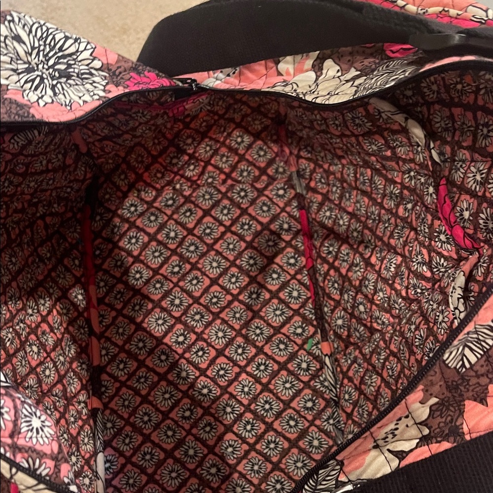 Vera Bradley - Floral Pink Quilted Duffle Bag - Picture 7 of 7